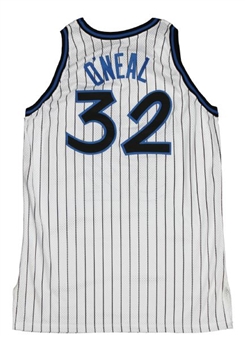 1993-94 Shaquille ONeal Game Worn Orlando Magic Home Jersey (Ron Harper LOA)